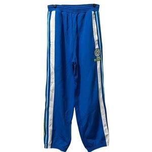 Enyce Clothing Co Trouser Pants Mens Large Blue Striped Logo Pockets Drawstring